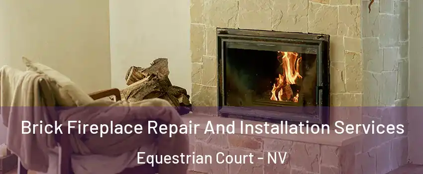 Brick Fireplace Repair And Installation Services Equestrian Court - NV