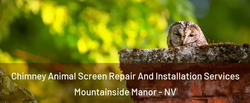 Chimney Animal Screen Repair And Installation Services Mountainside Manor - NV