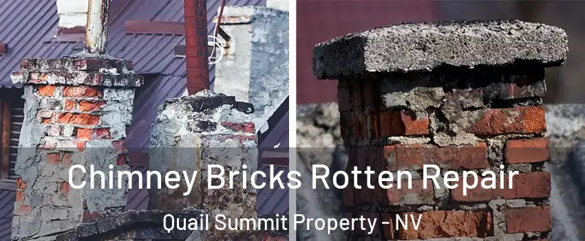 Chimney Bricks Rotten Repair Quail Summit Property - NV