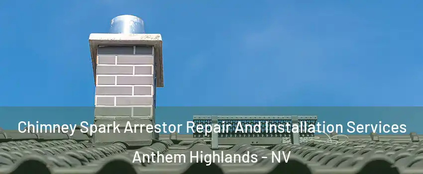 Chimney Spark Arrestor Repair And Installation Services Anthem Highlands - NV