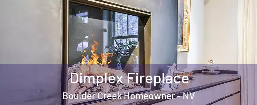 Dimplex Fireplace Boulder Creek Homeowner - NV