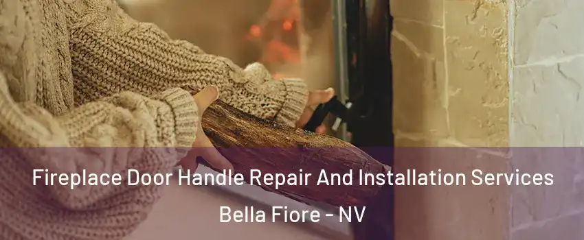 Fireplace Door Handle Repair And Installation Services Bella Fiore - NV