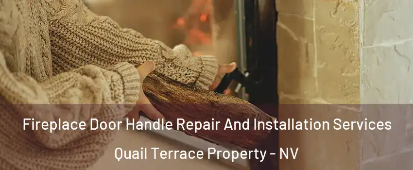 Fireplace Door Handle Repair And Installation Services Quail Terrace Property - NV