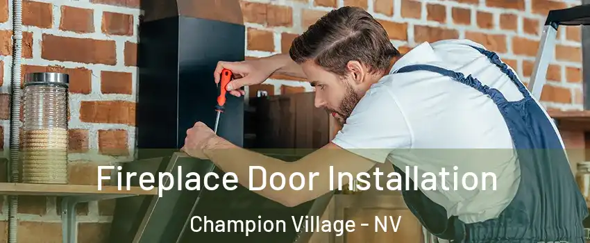 Fireplace Door Installation Champion Village - NV