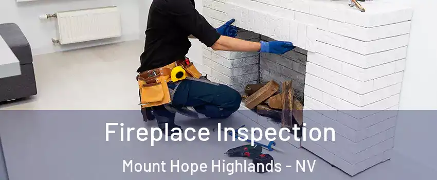 Fireplace Inspection Mount Hope Highlands - NV