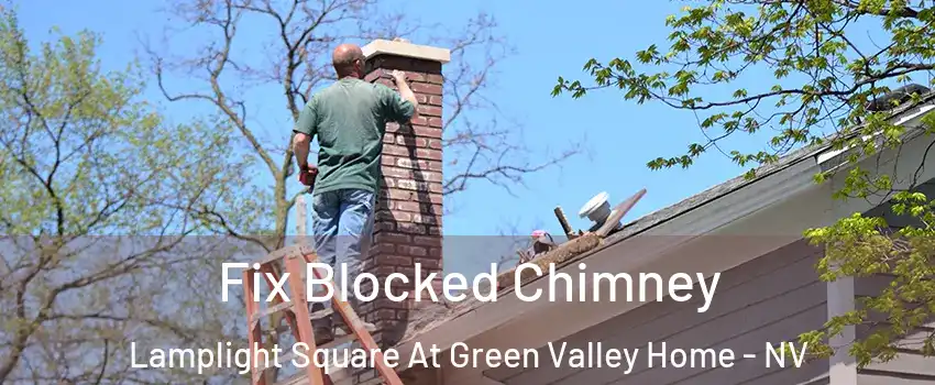 Fix Blocked Chimney Lamplight Square At Green Valley Home - NV