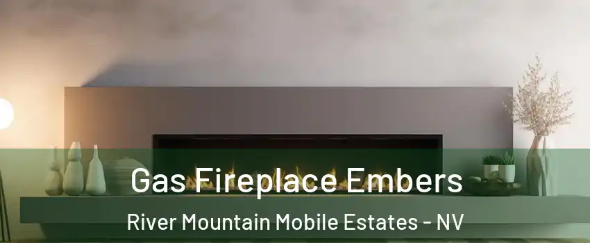 Gas Fireplace Embers River Mountain Mobile Estates - NV