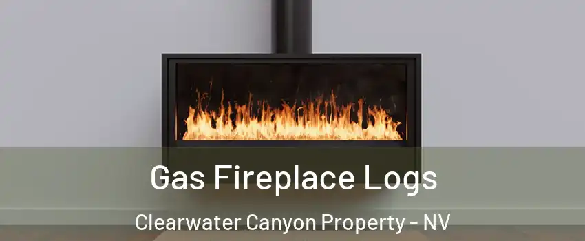 Gas Fireplace Logs Clearwater Canyon Property - NV