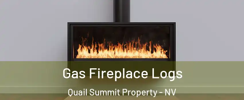 Gas Fireplace Logs Quail Summit Property - NV