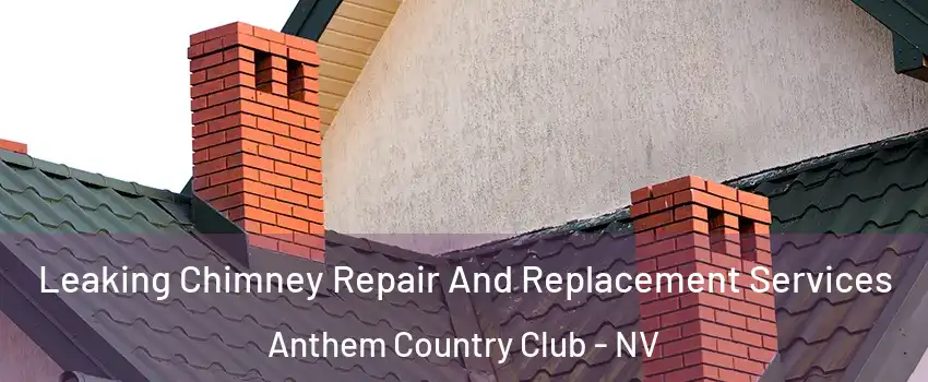 Leaking Chimney Repair And Replacement Services Anthem Country Club - NV