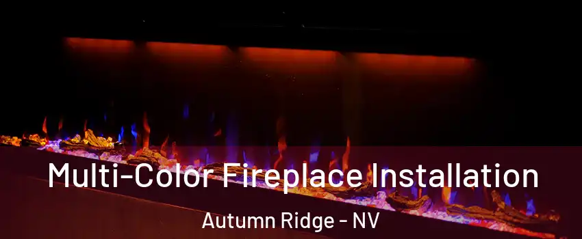 Multi-Color Fireplace Installation Autumn Ridge - NV