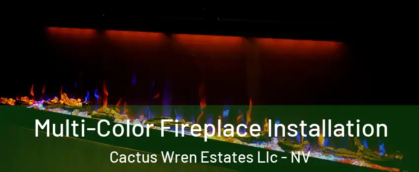 Multi-Color Fireplace Installation Cactus Wren Estates Llc - NV