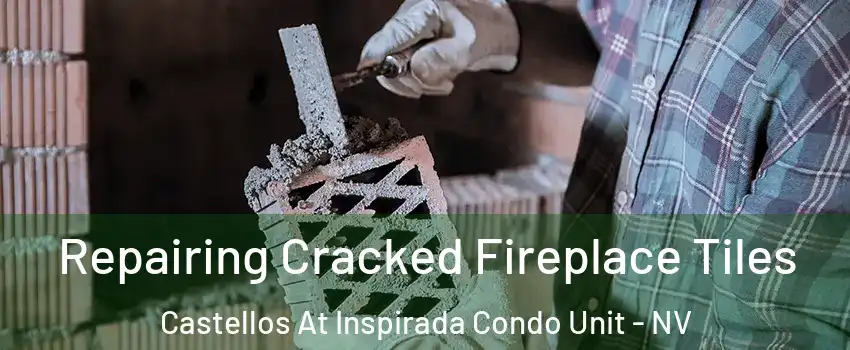 Repairing Cracked Fireplace Tiles Castellos At Inspirada Condo Unit - NV