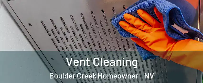 Vent Cleaning Boulder Creek Homeowner - NV